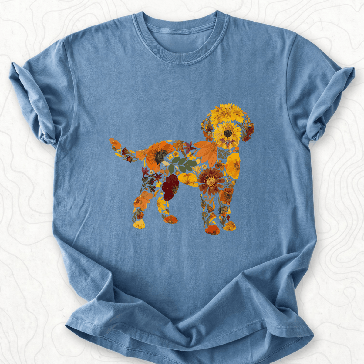 Floral Dog T-shirt