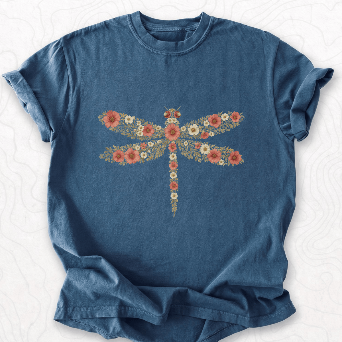Floral Dragonfly T-shirt