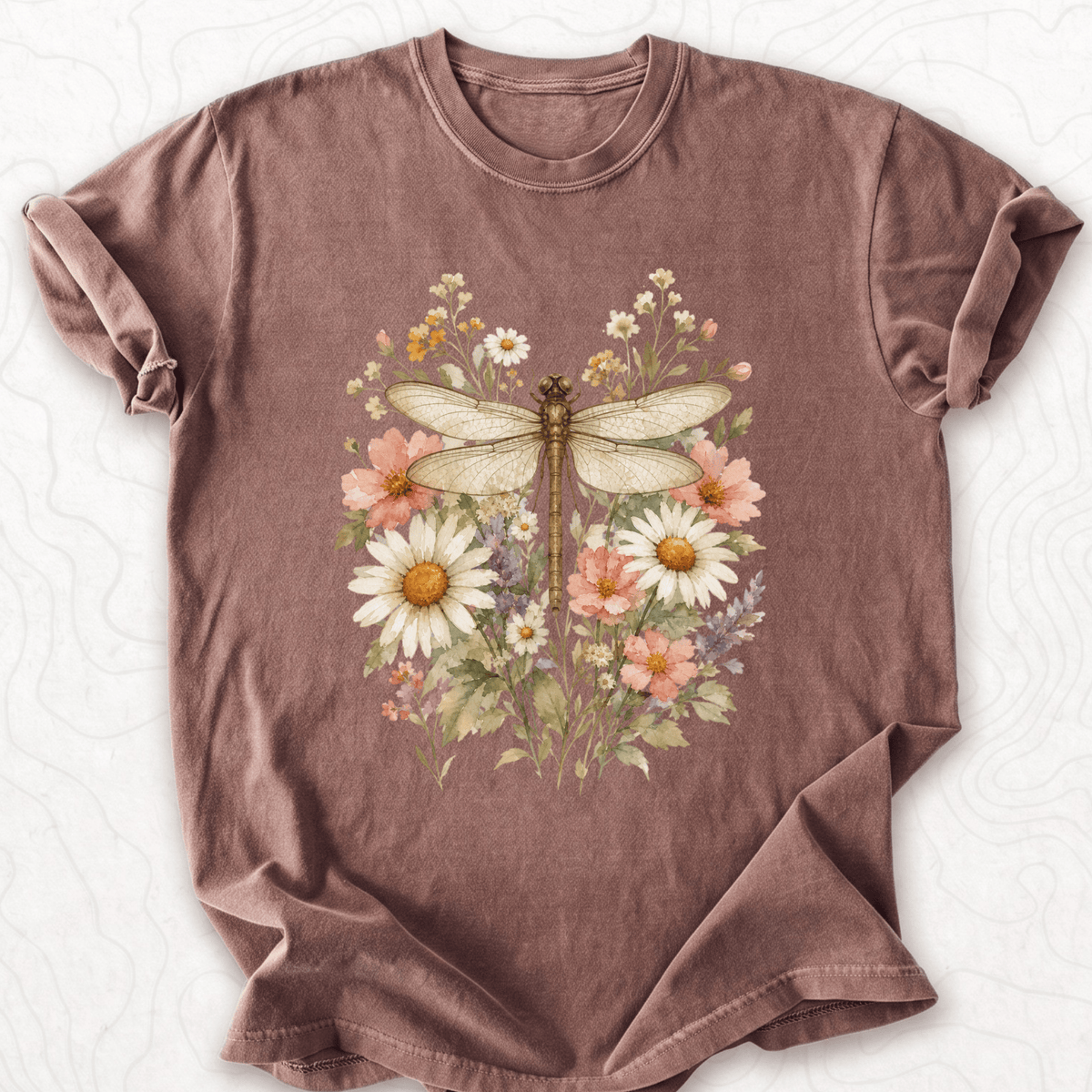 Floral Dragonfly T-shirt