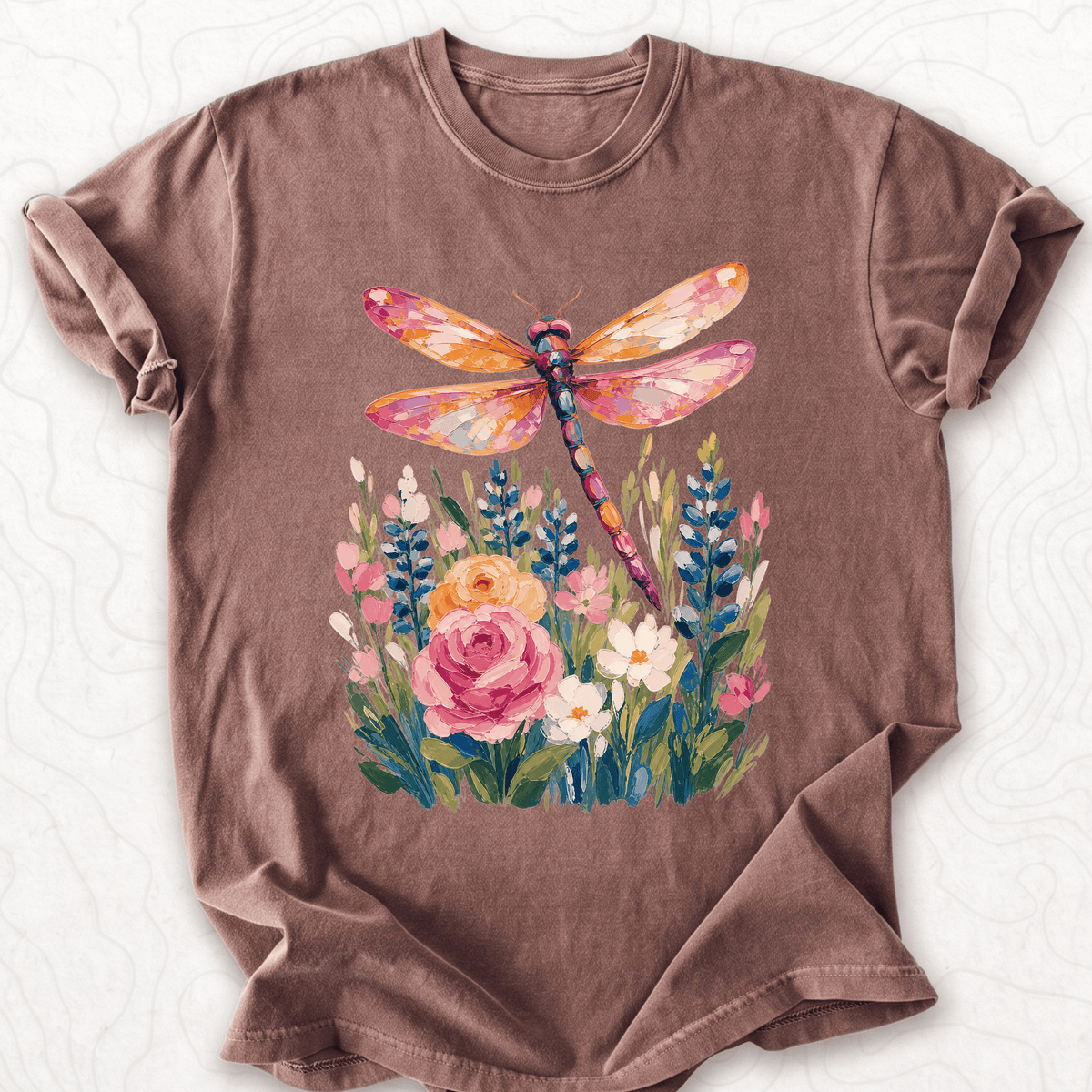 Floral Dragonfly T-shirt