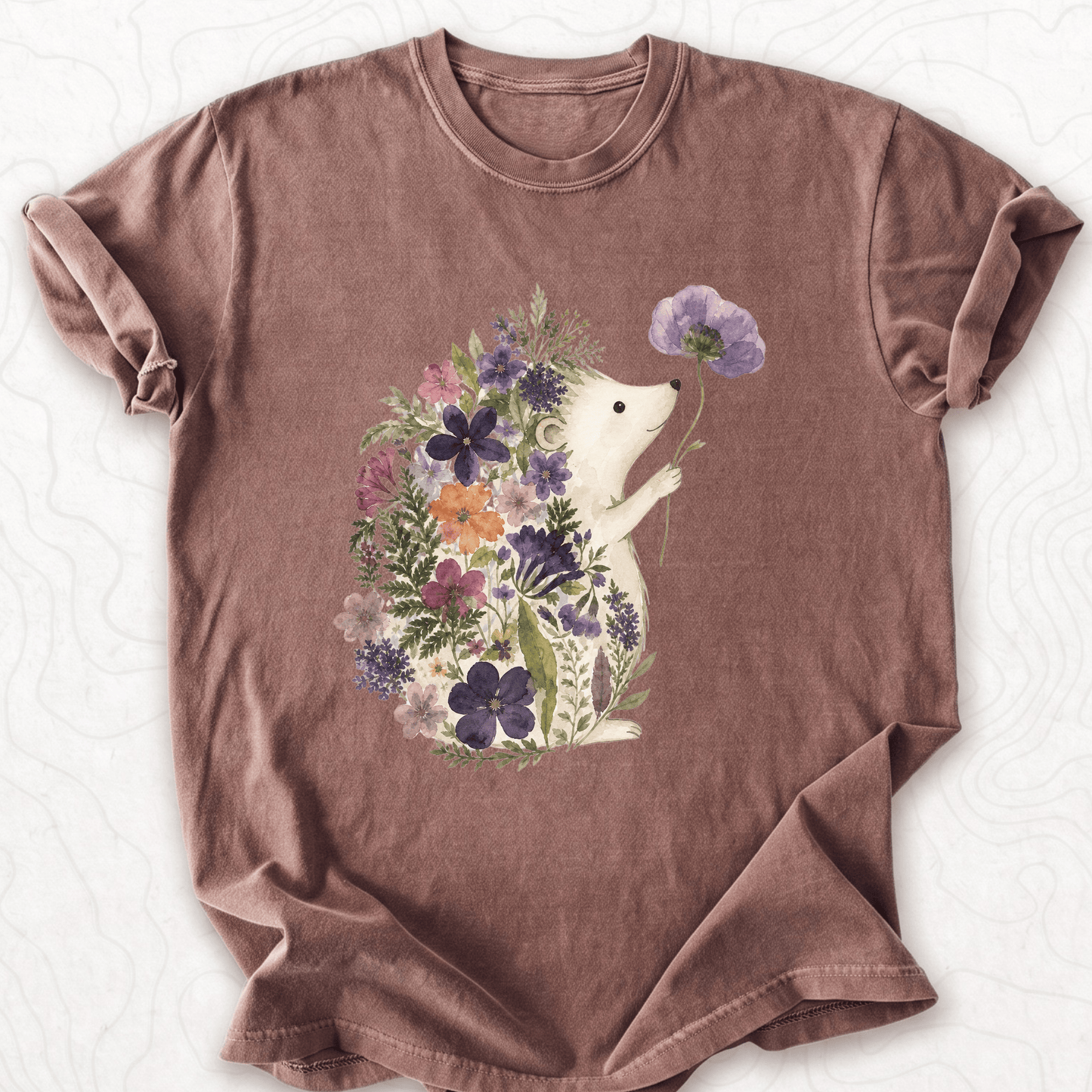 Floral Hedgehog T-shirt