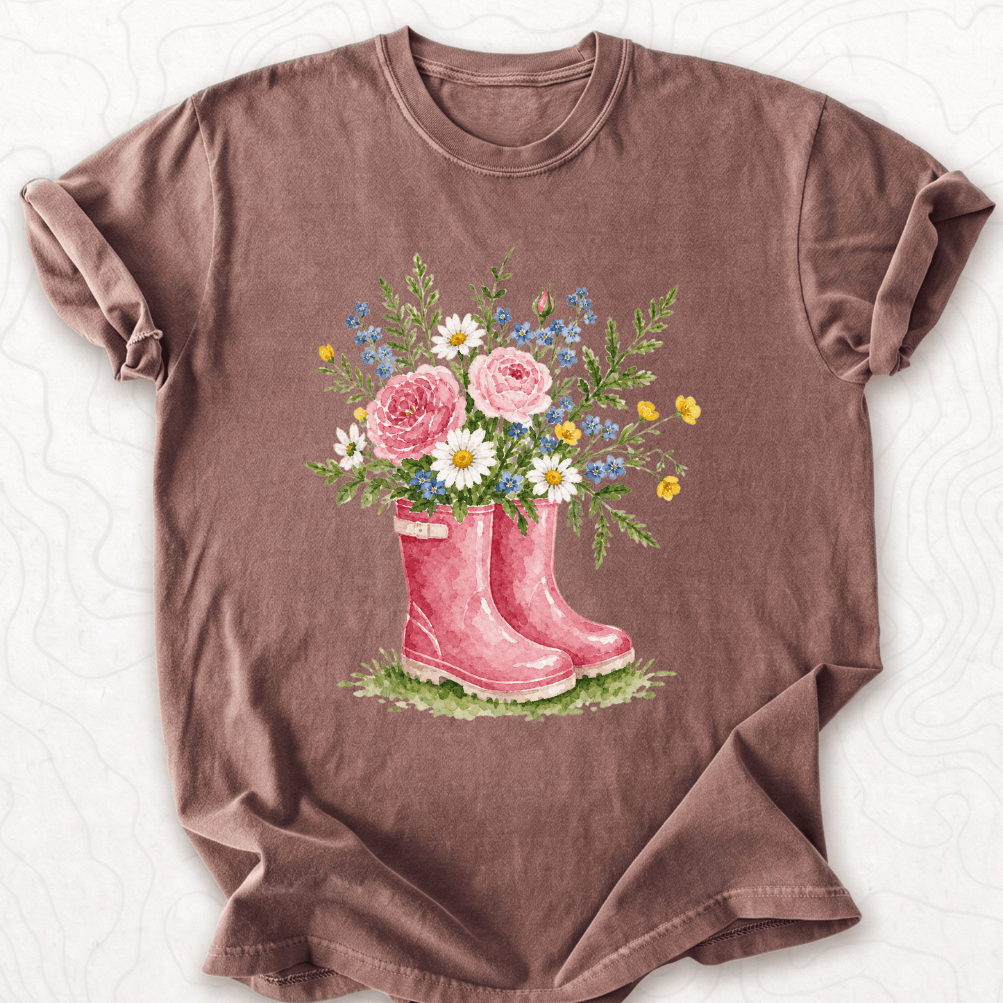 Floral Rainboots T-shirt