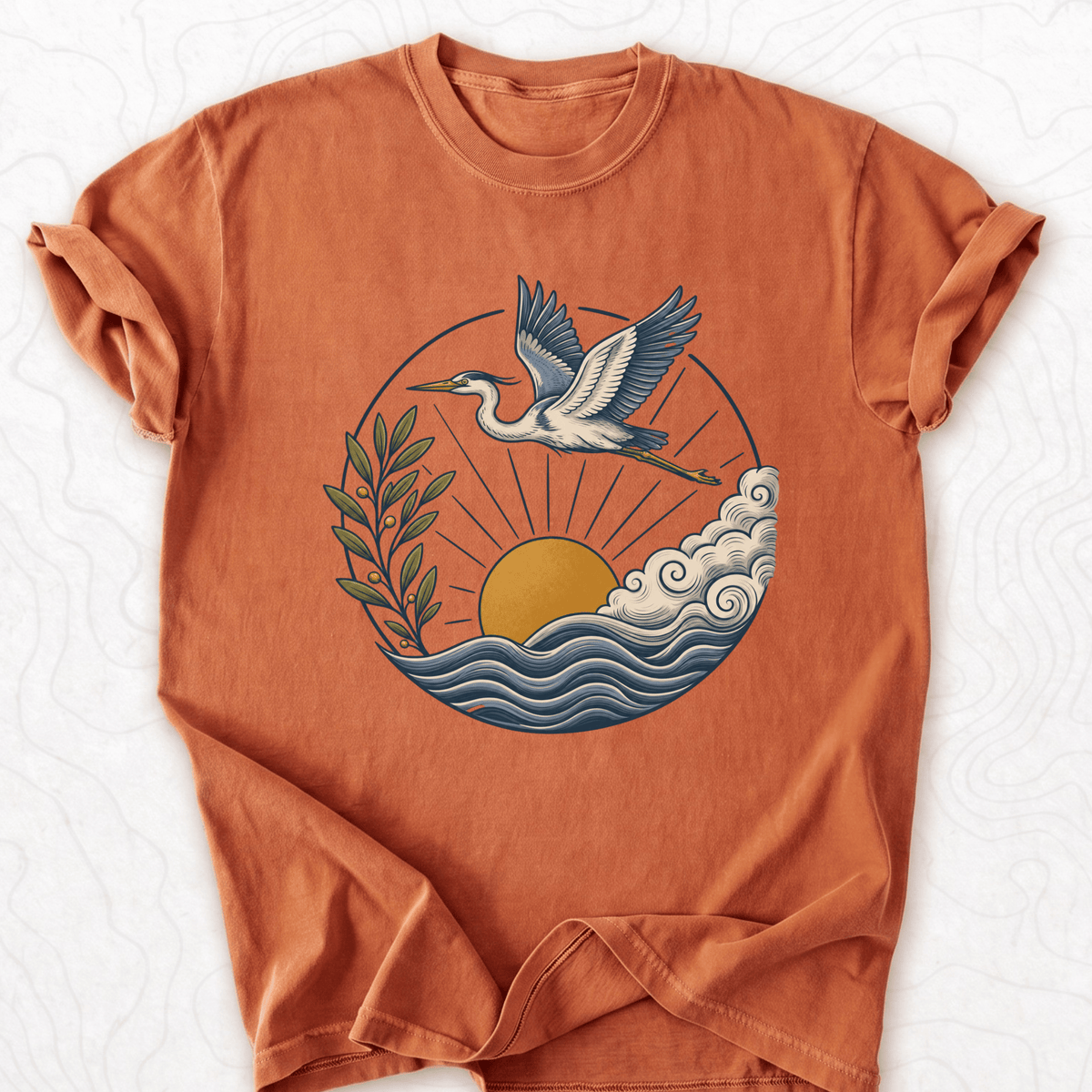 Flying Heron T-shirt