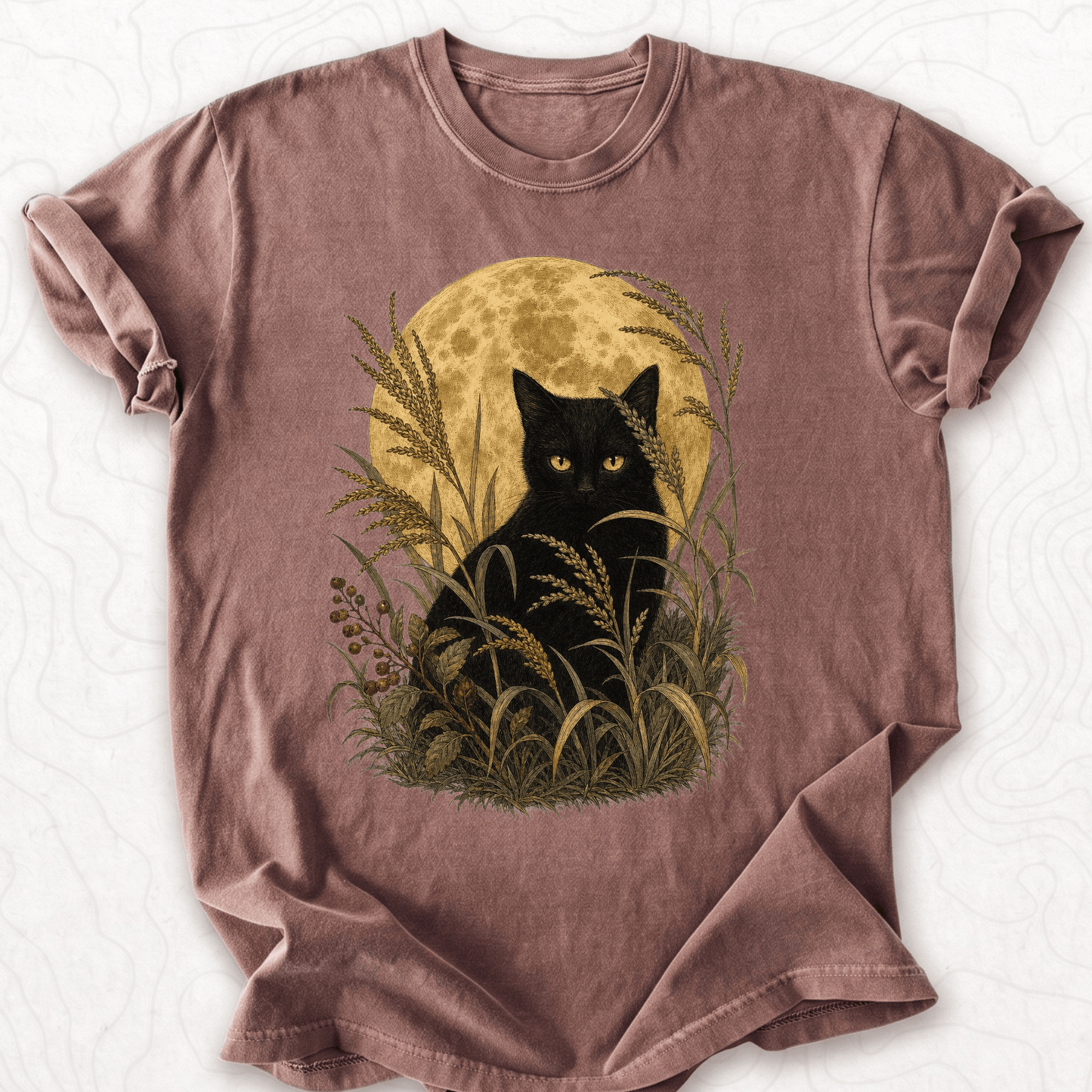 Moonlit Black Cat T-shirt