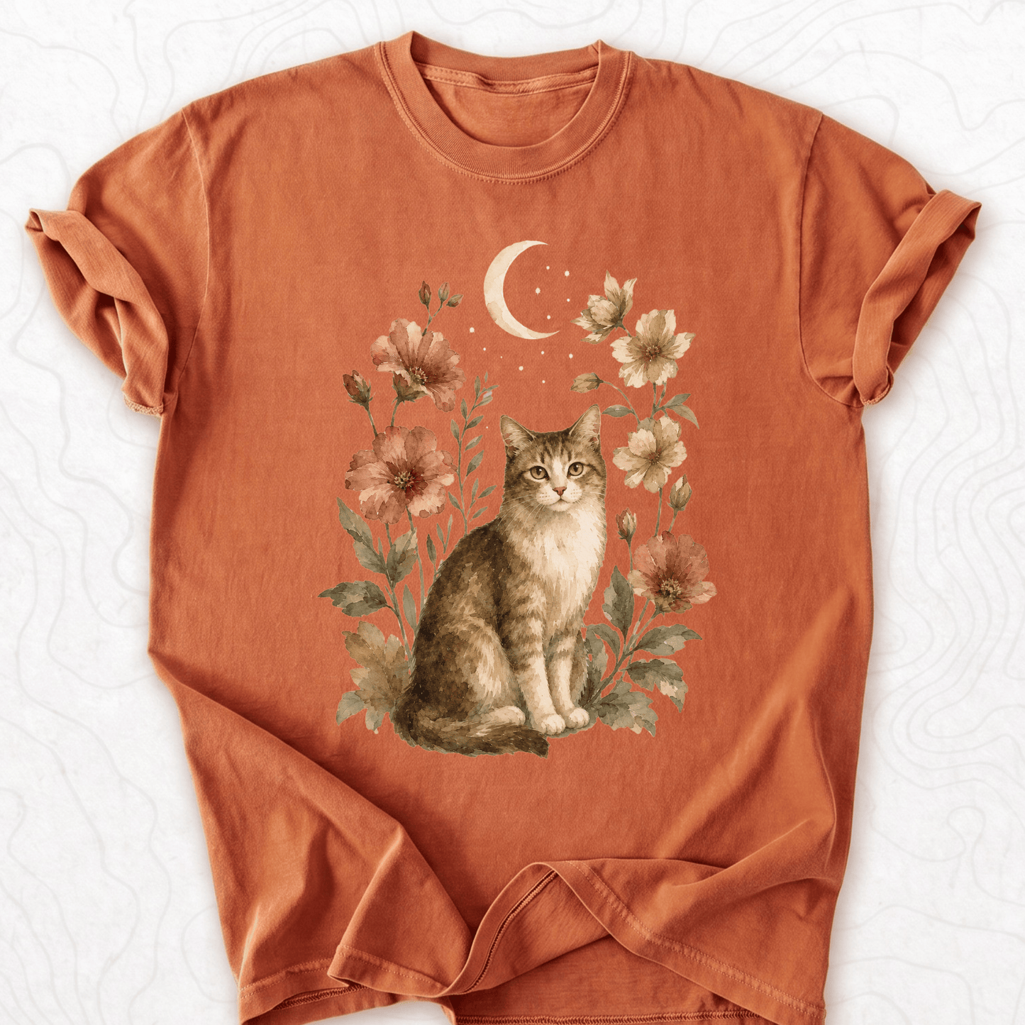 Moonlit Cat T-shirt
