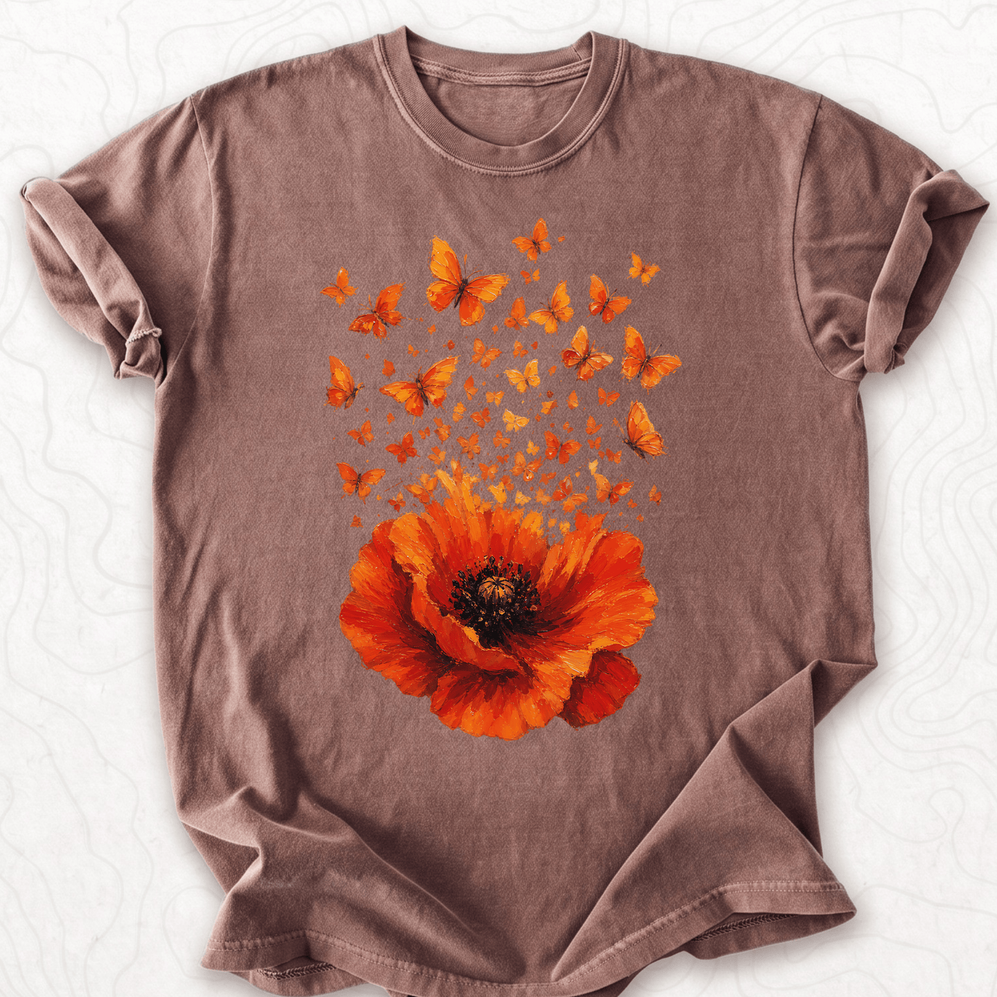 Poppy Butterflies T-shirt