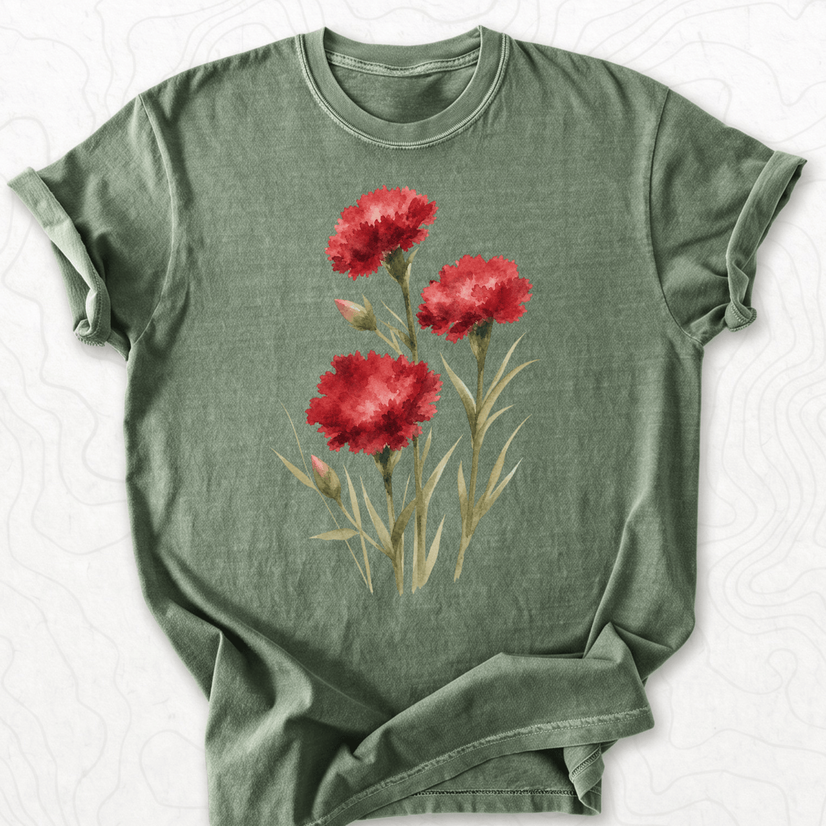 Red Carnations T-shirt