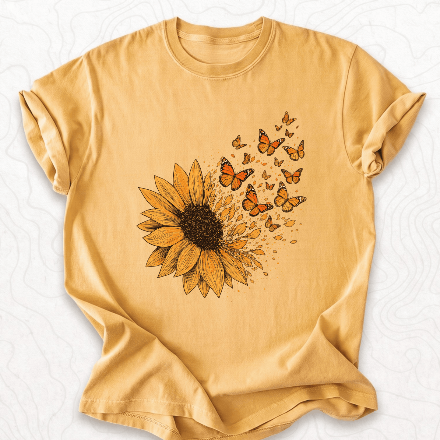 Sunflower Butterflies T-shirt