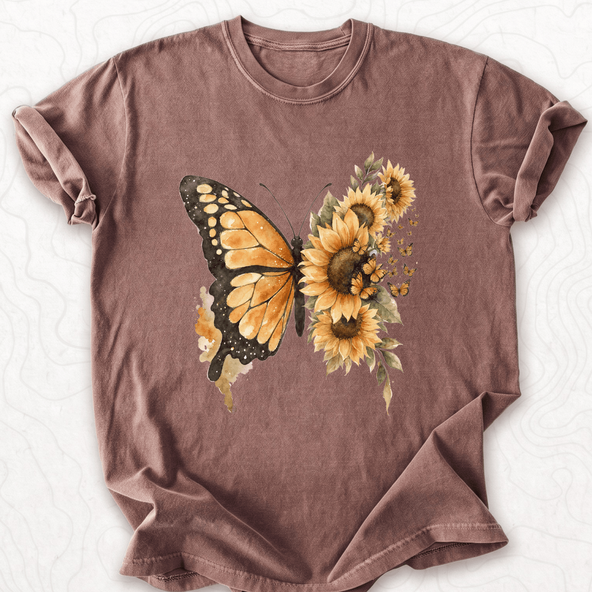 Sunflower Butterfly T-shirt