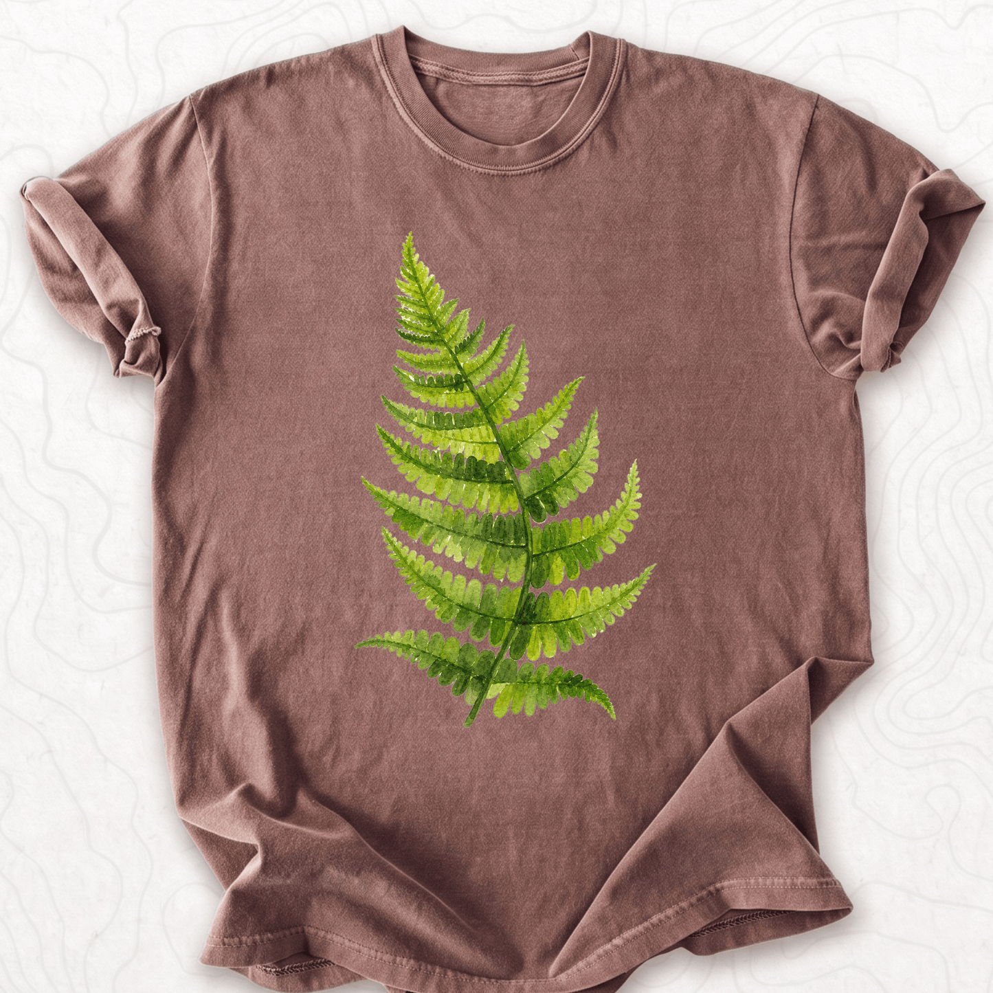Watercolor Fern Leaf T-shirt