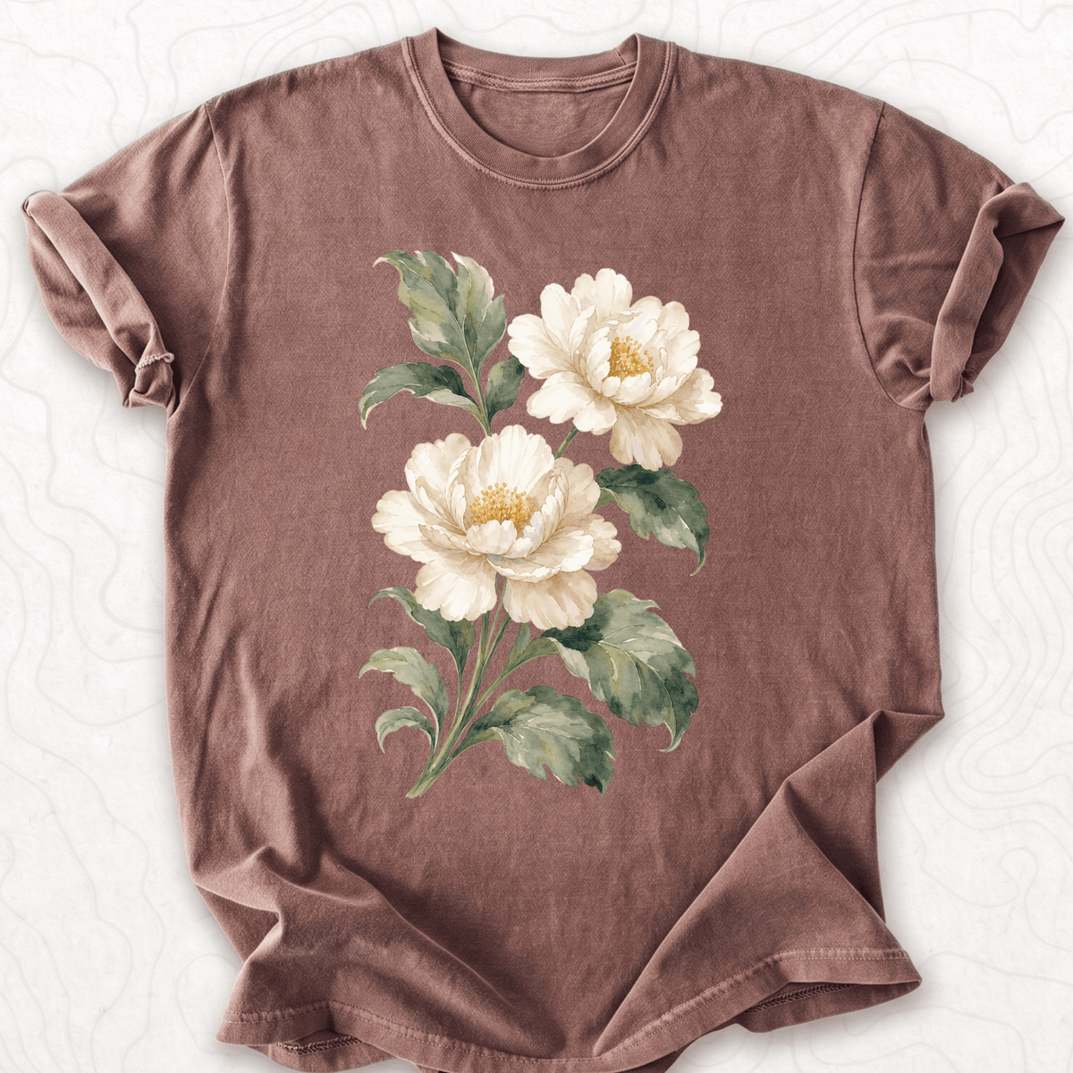 White Peonies T-shirt