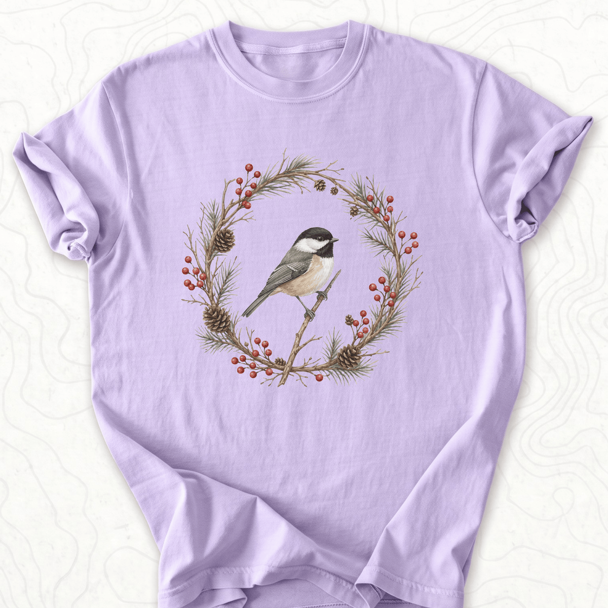 Winter Bird Wreath T-shirt