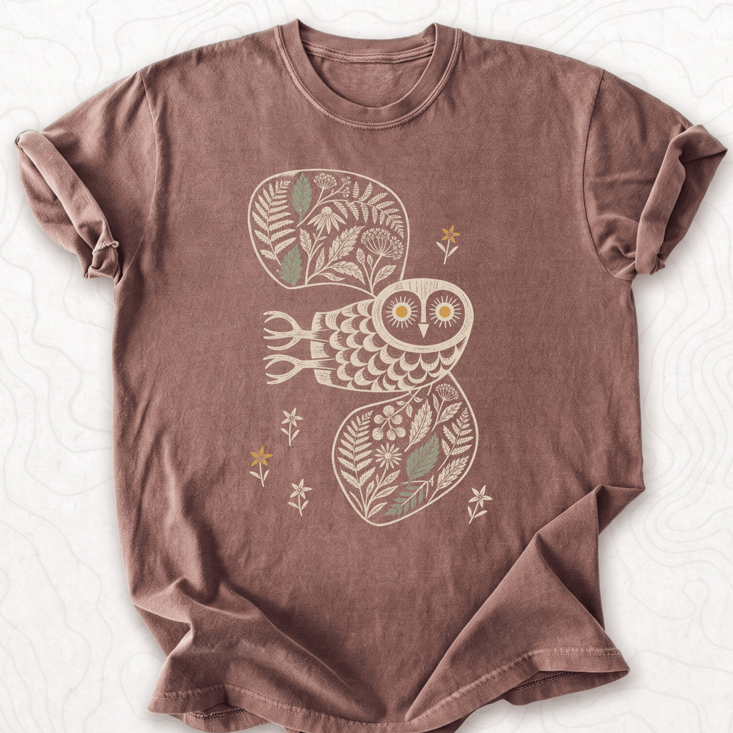 Floral Owl T-shirt