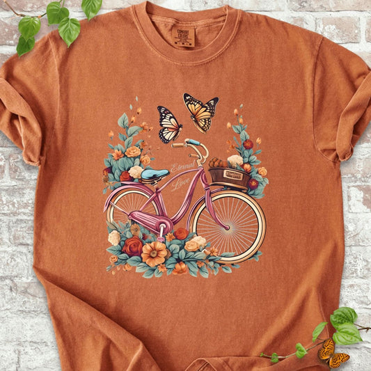 Bicycle and Flowers T-Shirt