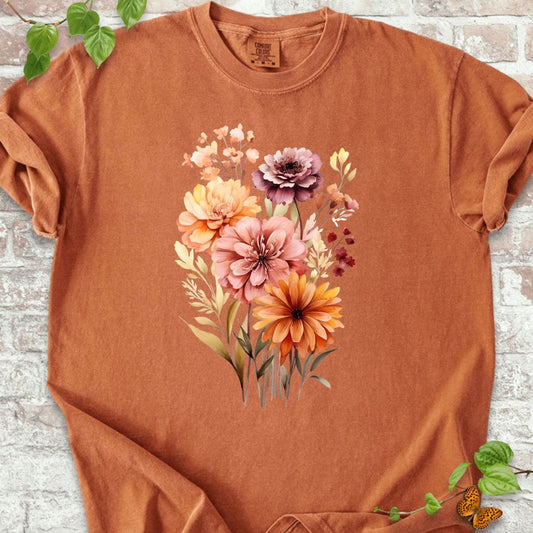 Boho Wildflowers Art T-Shirt