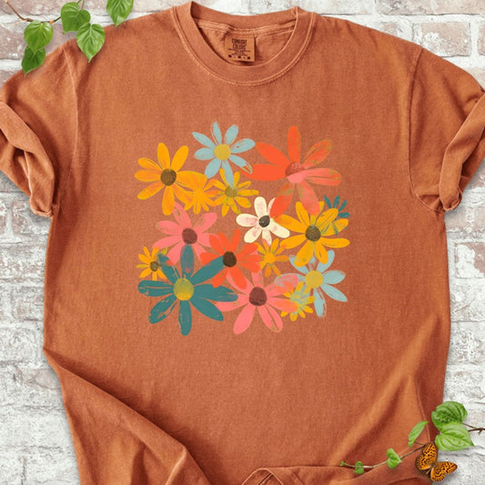 Boho Wildflowers Art T-Shirt