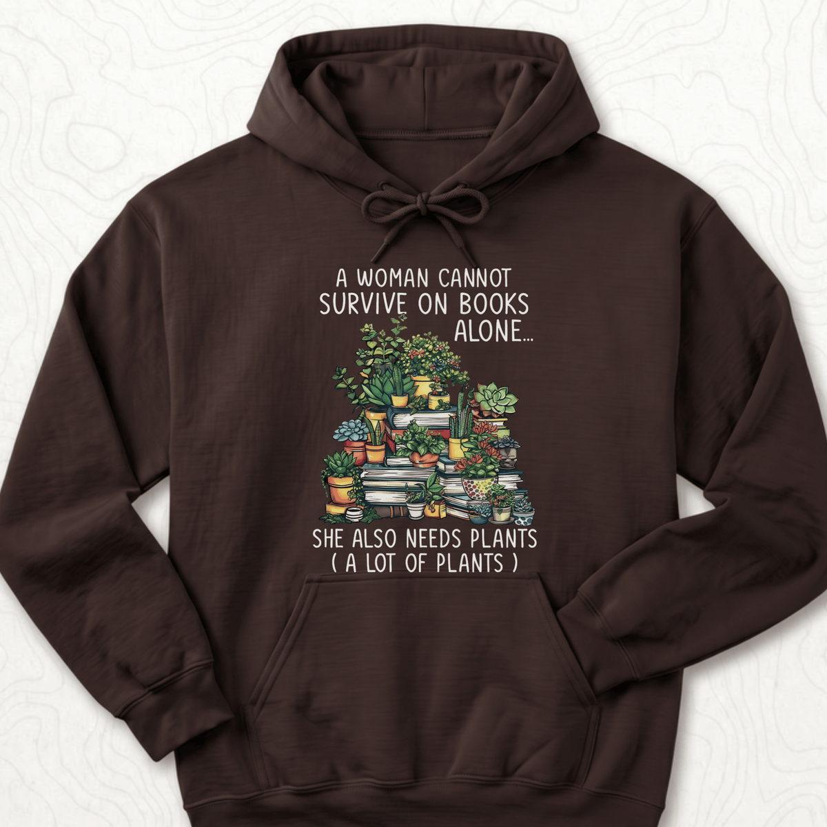 Books And Plants Hoodie
