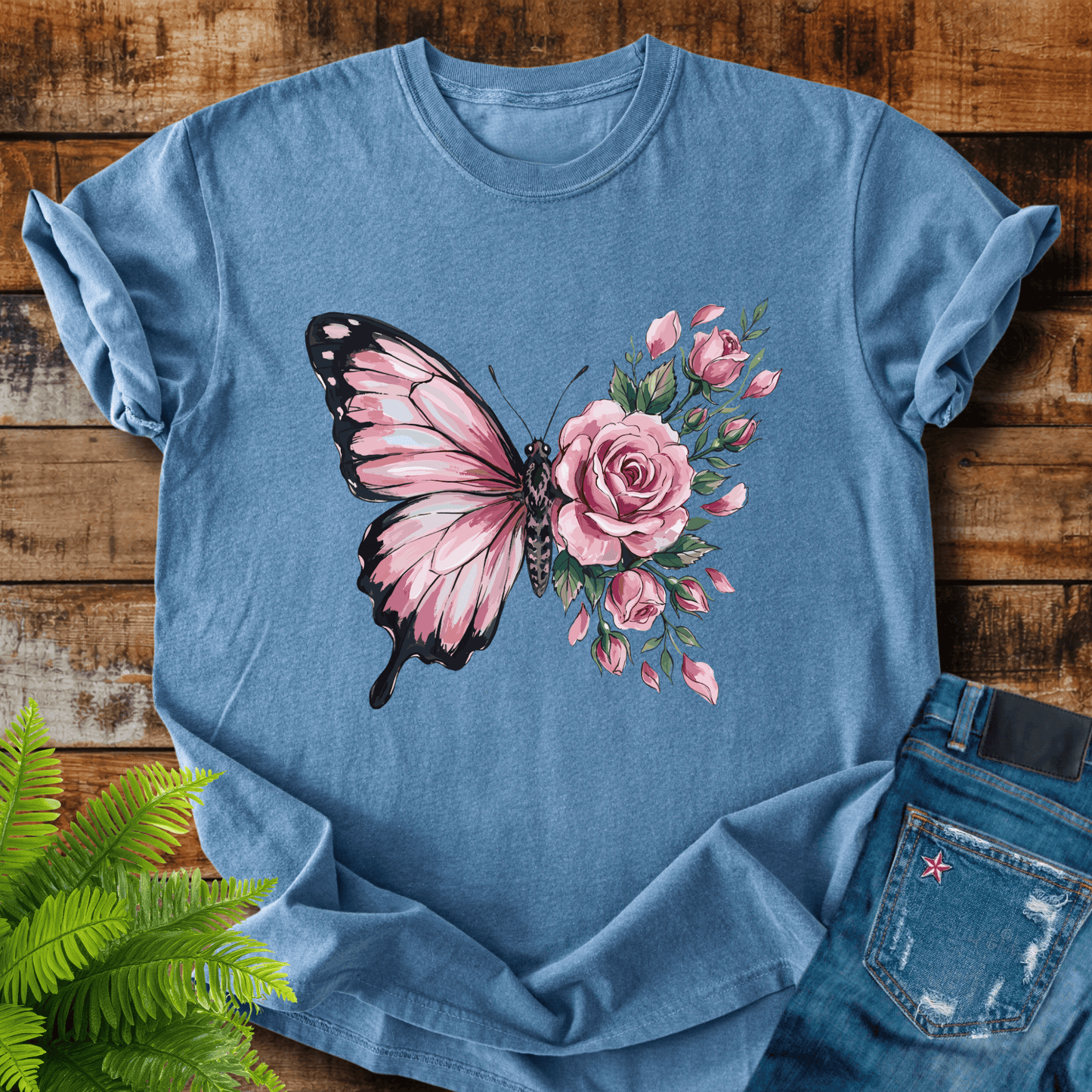 Butterfly Roses T-shirt