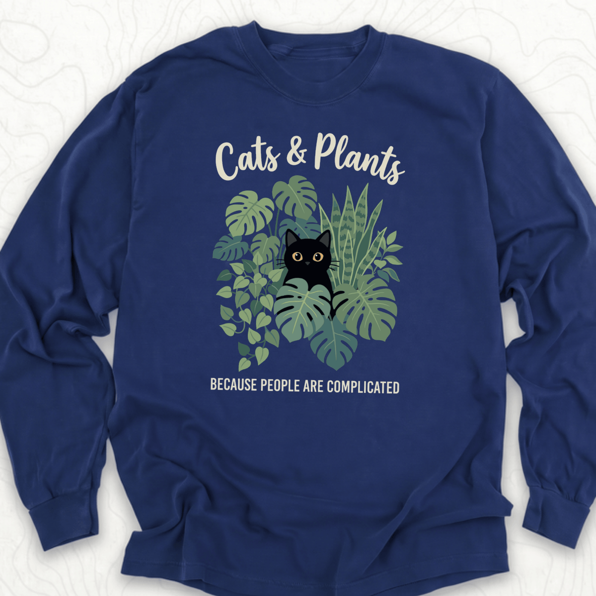 Cats And Plants LS T-shirt
