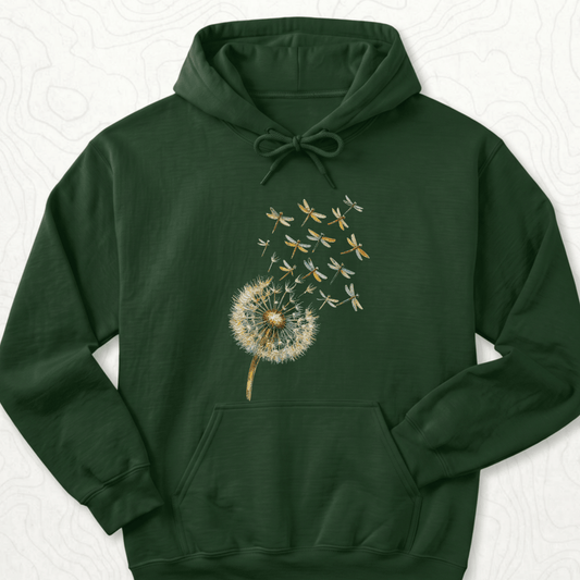 Dandelion Dragonflies Hoodie