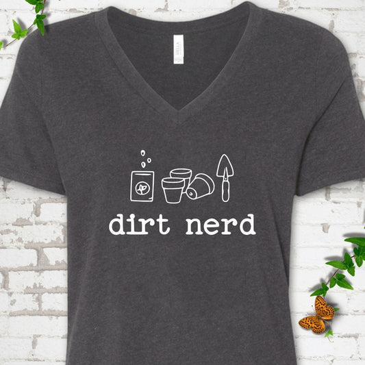 Dirt Nerd V-Neck T-Shirt