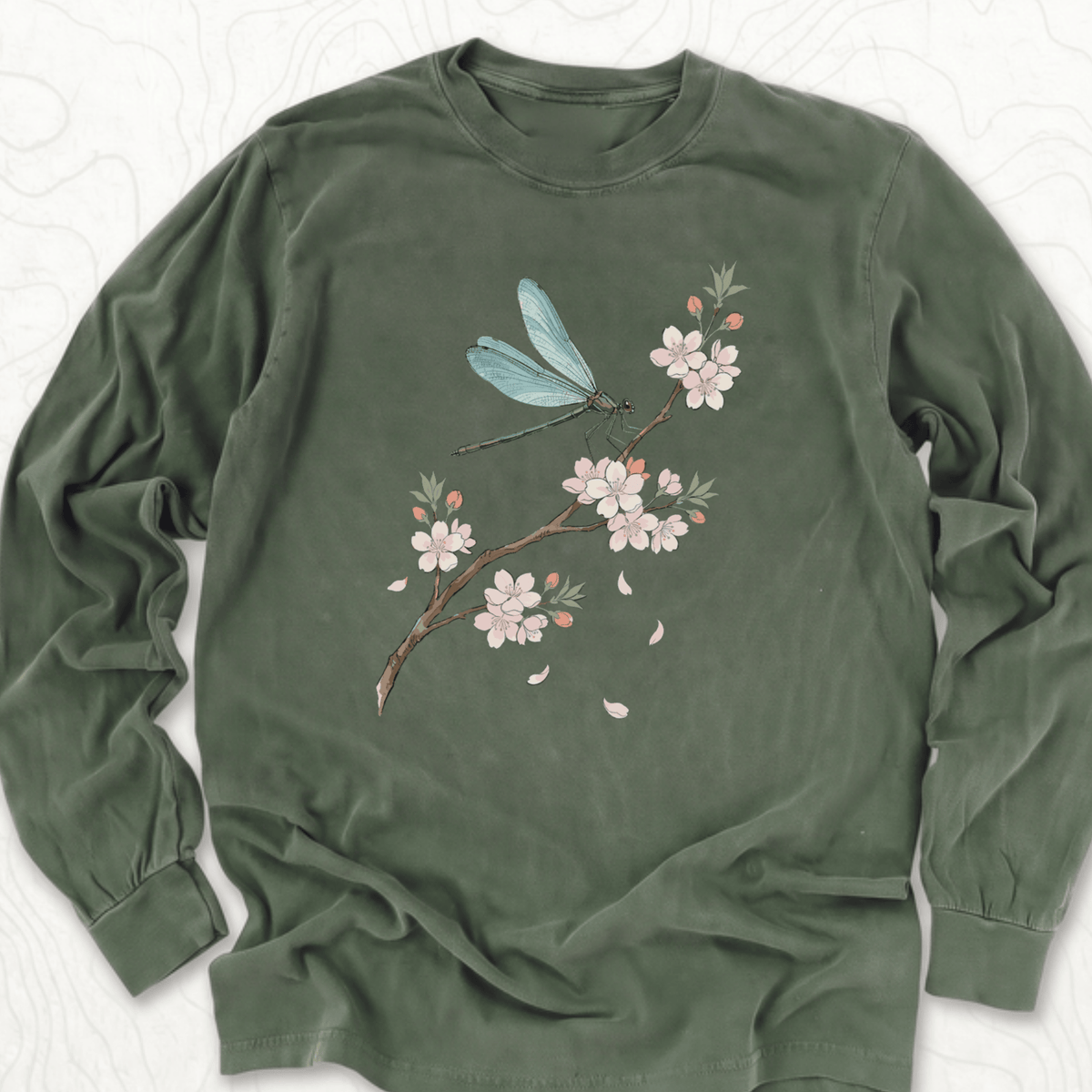 Dragonfly Blossom LS T-shirt