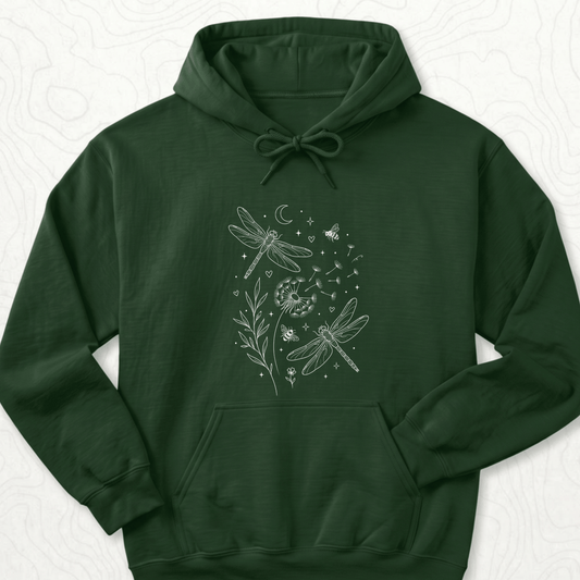 Dragonfly Dandelion Hoodie