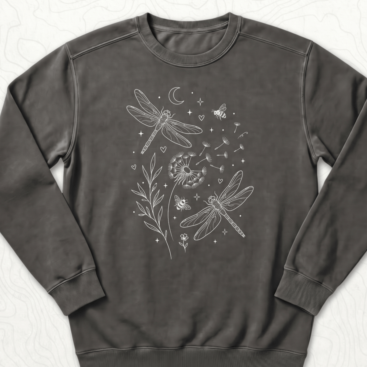 Dragonfly Dandelion Sweatshirt