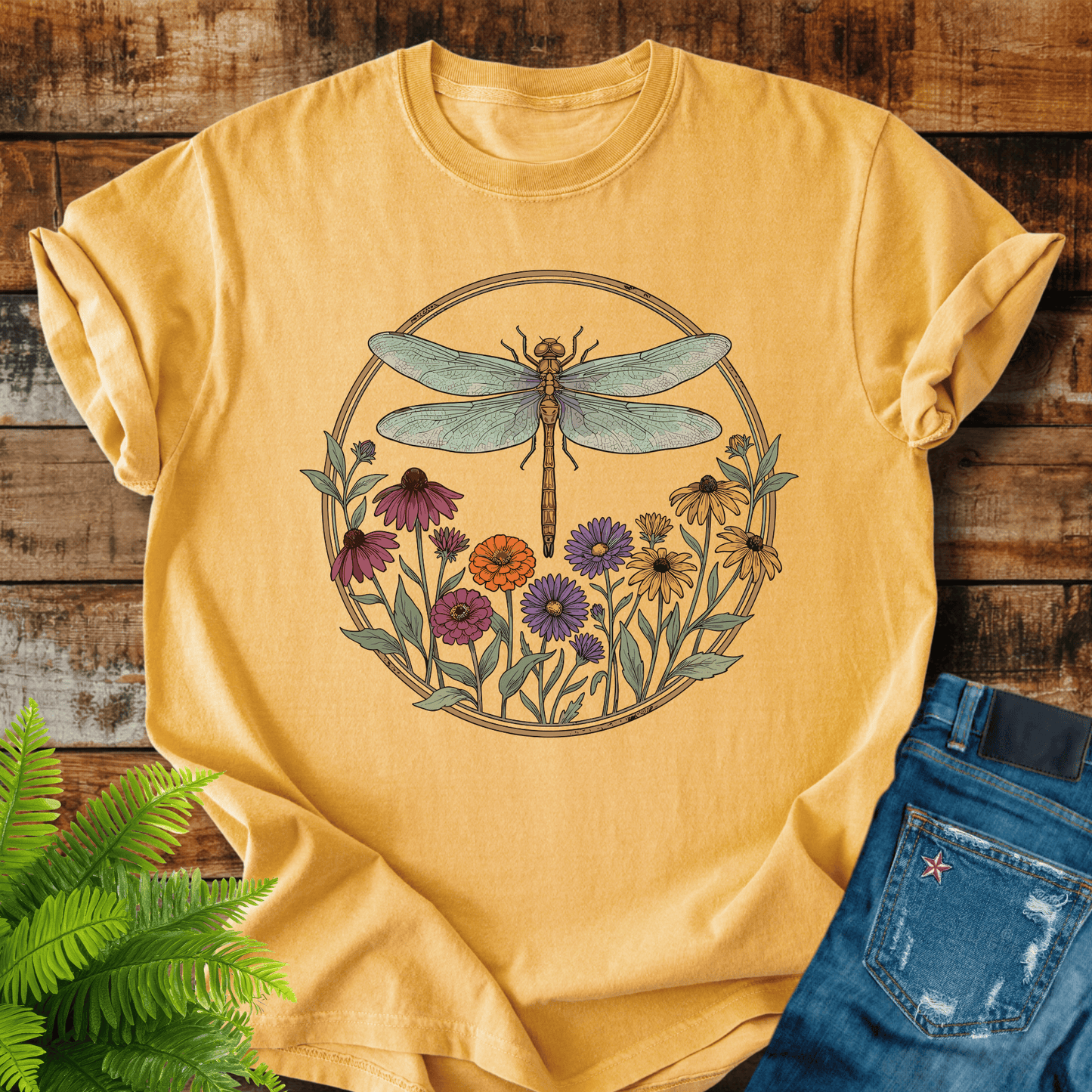 Dragonfly Wildflowers T-shirt