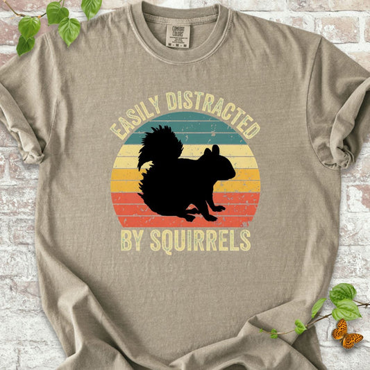 Easily Distracted By Squirrels T-Shirt