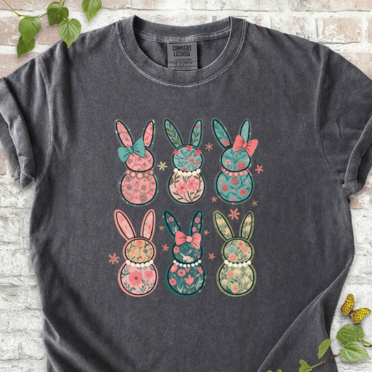 Easter Bunny Flowers T-Shirt
