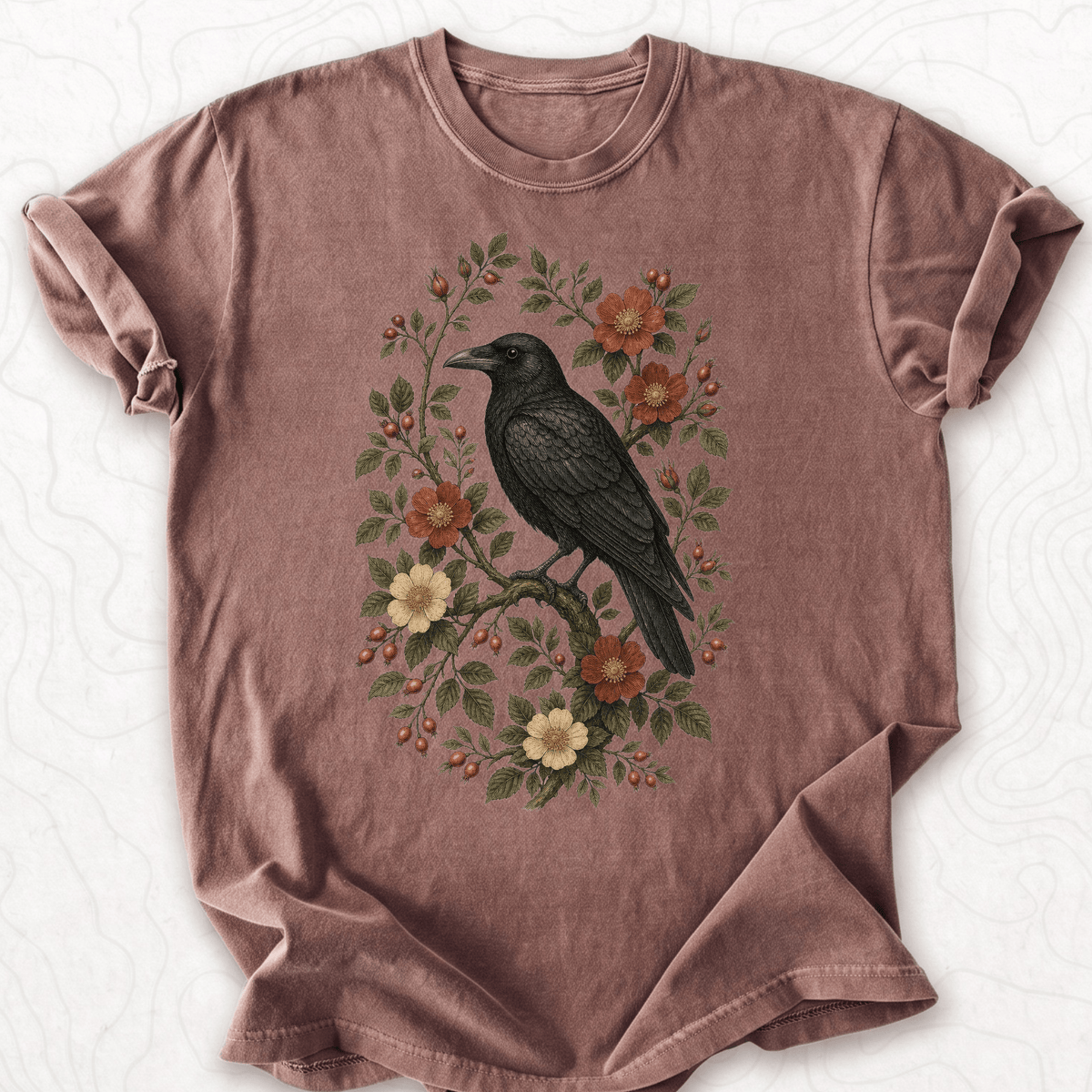 Floral Raven T-shirt