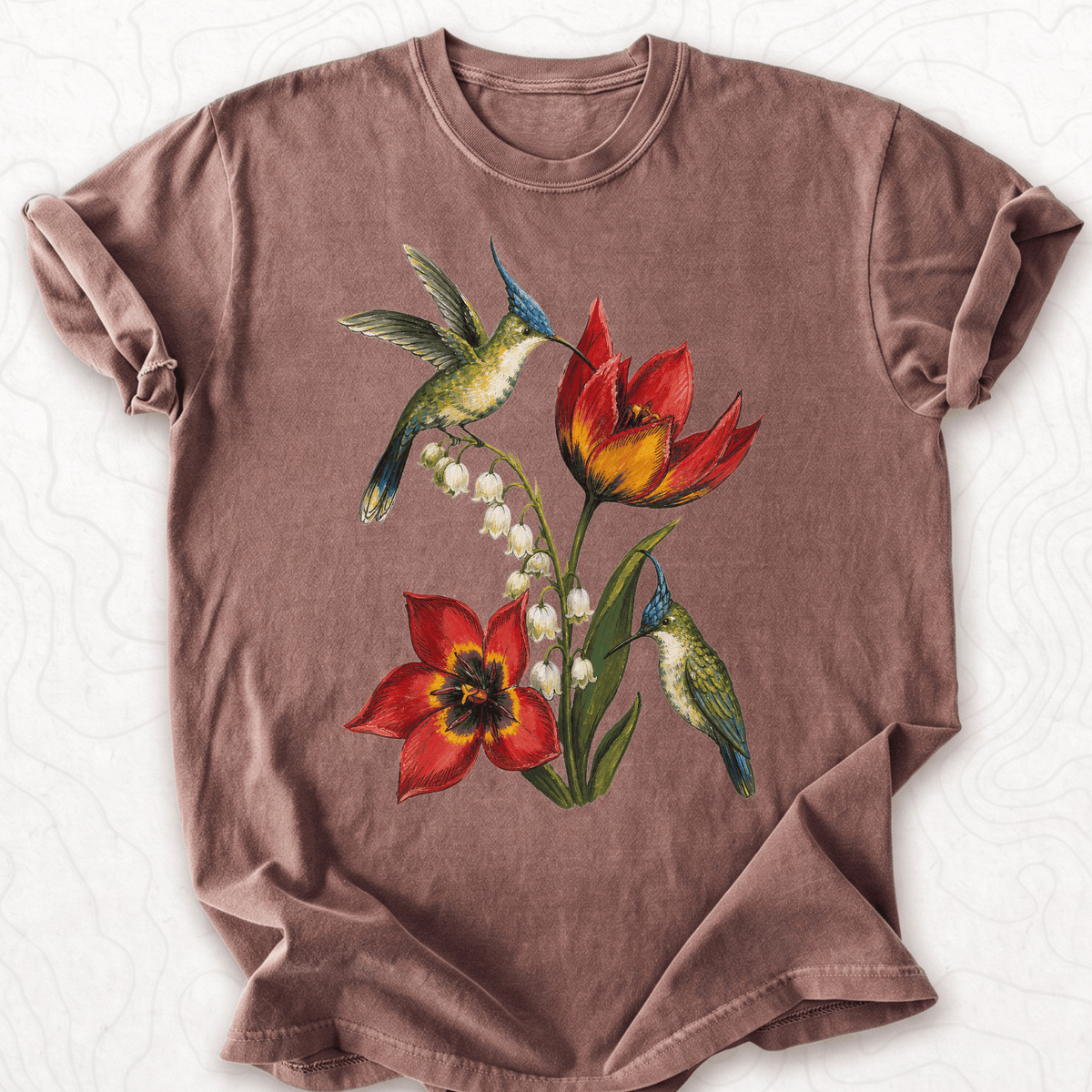 Hummingbird Flowers T-shirt