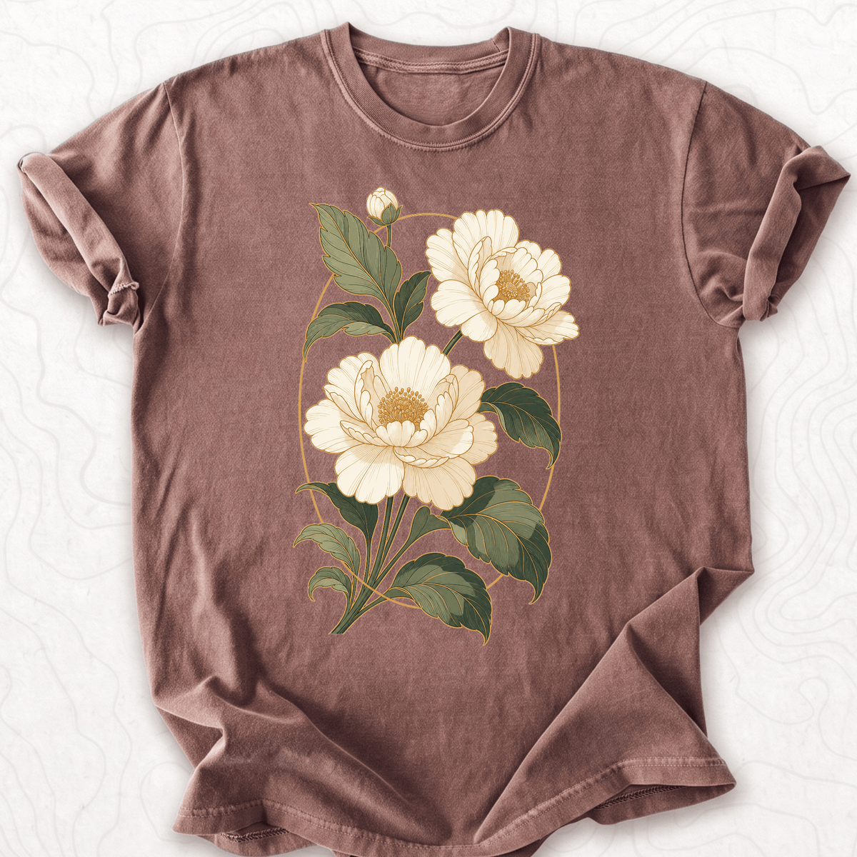Vintage Peony Floral T-shirt