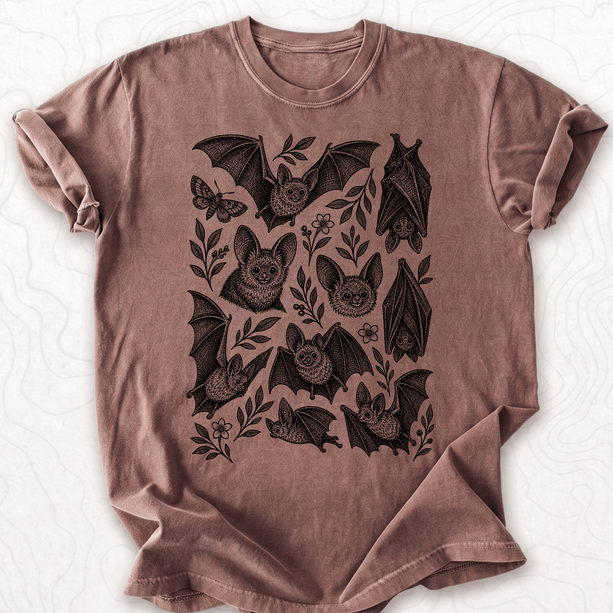 Bat Pattern T-shirt