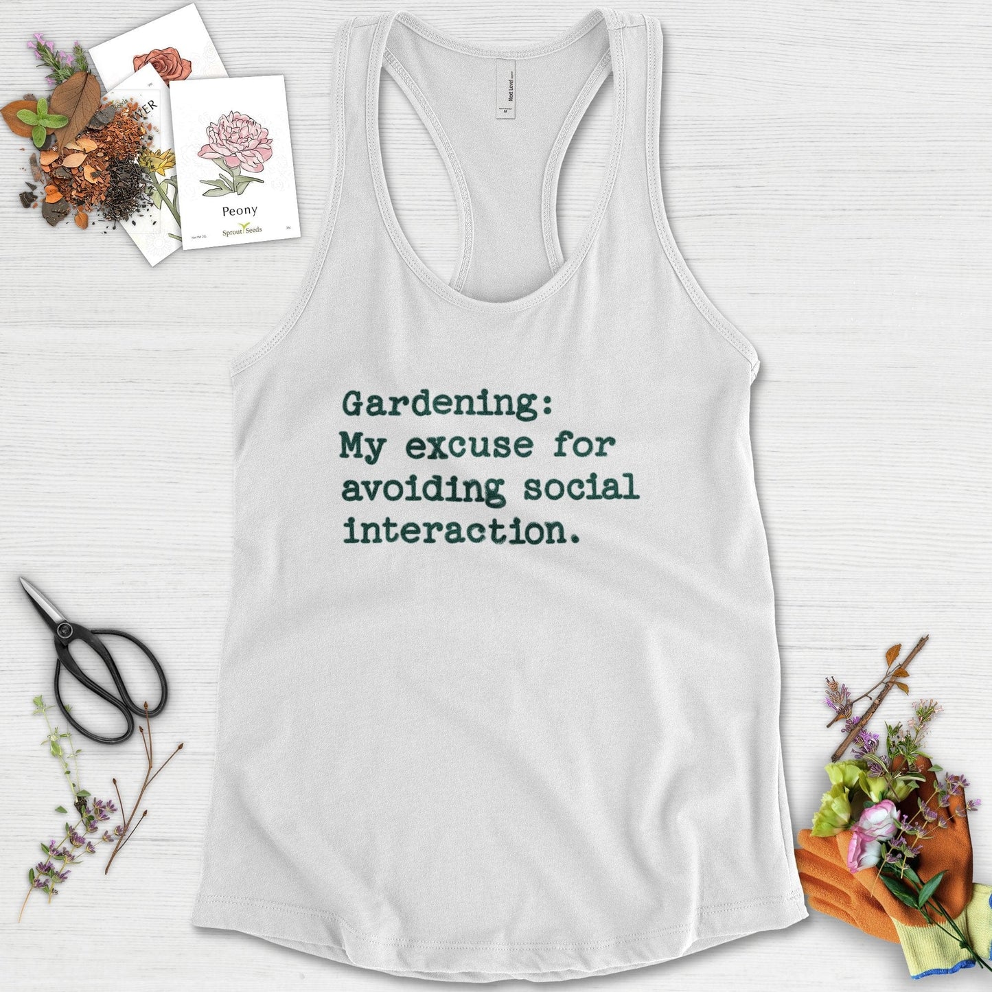 Excuse to Avoid Social Interaction Racerback
