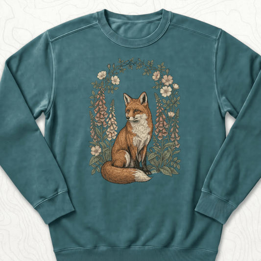 Floral Fox Sweatshirt