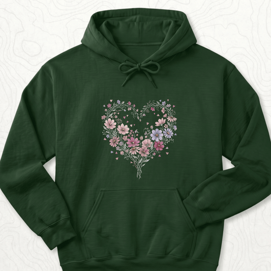 Floral Heart Hoodie