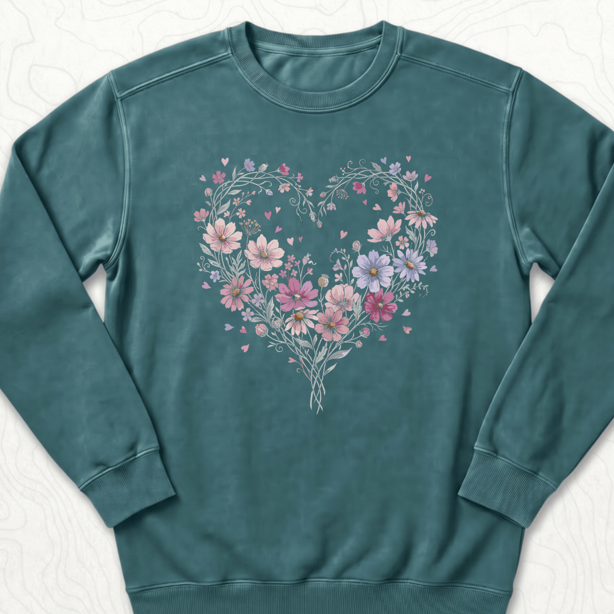 Floral Heart Sweatshirt