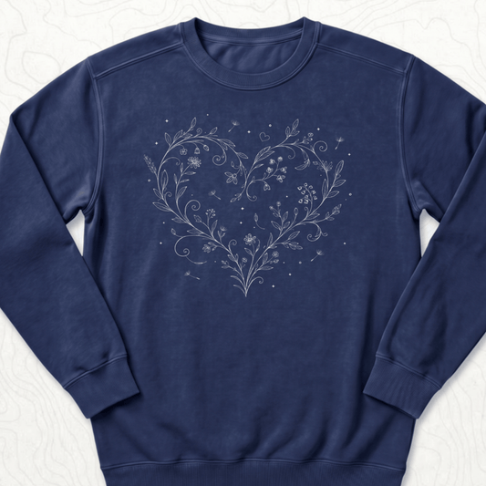 Floral Heart Sweatshirt