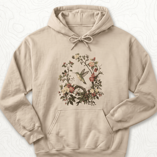 Floral Hummingbird Hoodie