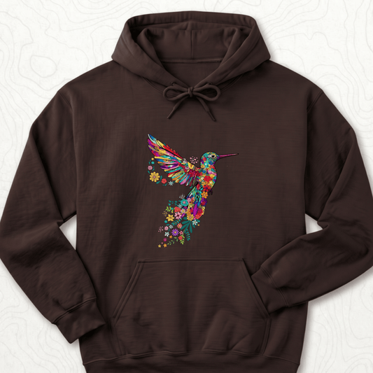 Floral Hummingbird Hoodie