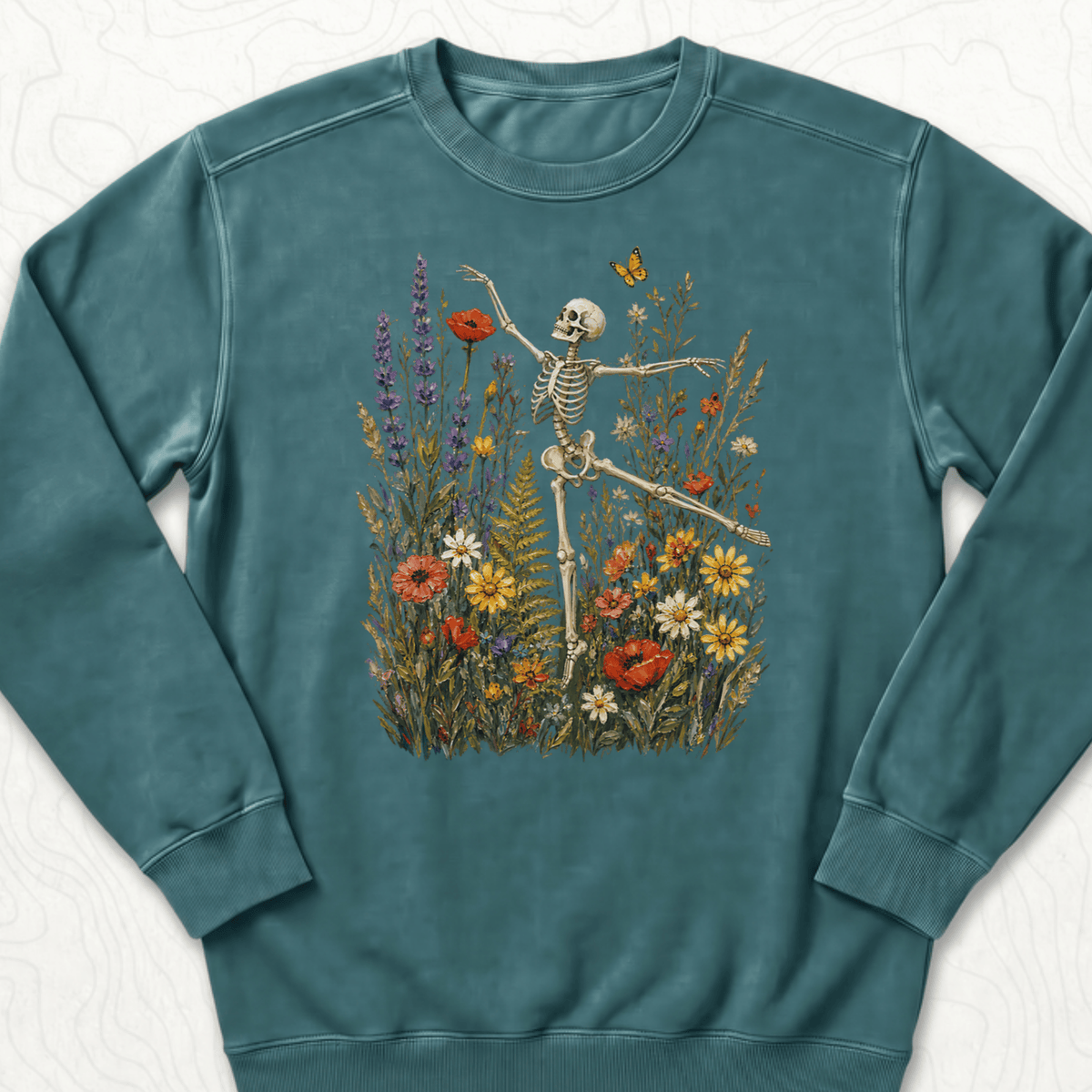 Floral Skeleton Sweatshirt