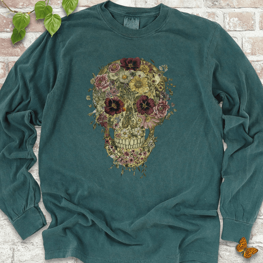 Floral Skull Long Sleeves