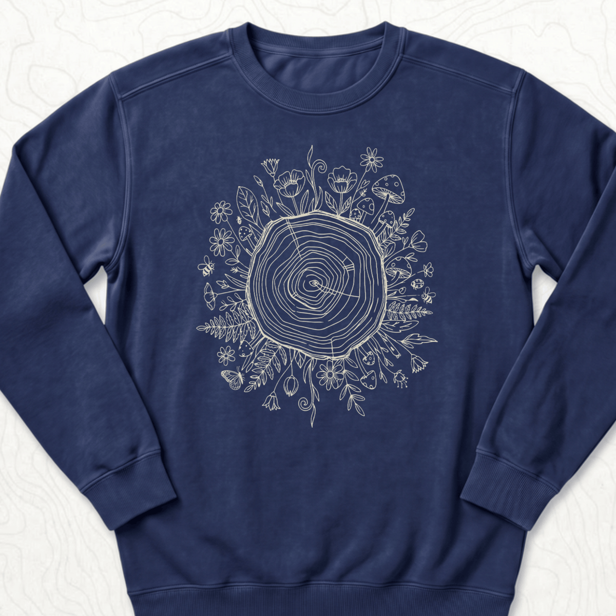 Floral Tree Rings Sweatshirt