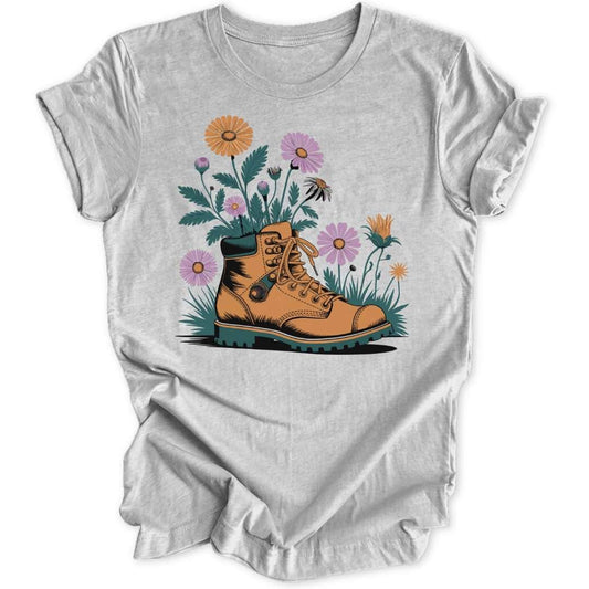 Flower Boot Unisex T-Shirt