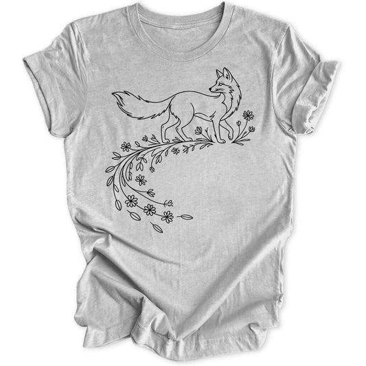 Flower Fox Unisex T-Shirt