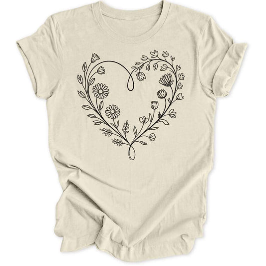 Flower Heart Unisex T-Shirt