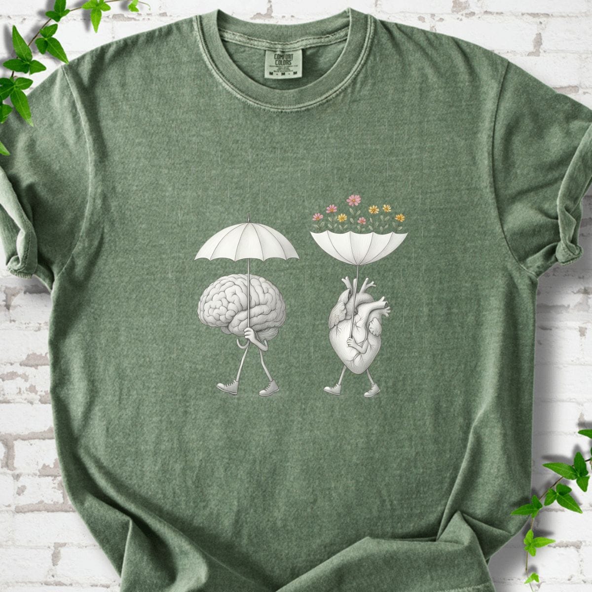 Flowers and Heart T-Shirt