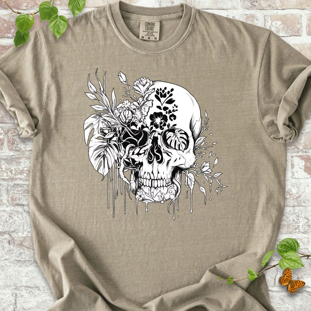 Flowers Skull T-Shirt